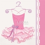 Ballerina 16 Luncheon Napkins 2ply 33cm x 33cm - ballerina 16 luncheon napkins 2ply 33cm x 33cm - 1    - Leona Party and Home