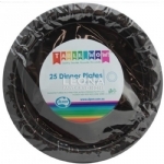 Black Dinner Plate 230mm P25 - black dinner plate 230mm p25 - 1    - Leona Party and Home