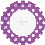 Dots Pretty Purple 8 x 23cm Paper Plates - dots pretty purple 8 x 23cm paper plates - 1    - Leona Party and Home