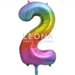 FOIL BALLOON 86CM LETTER RAINBOW - foil balloon 86cm letter rainbow - 4    - Leona Party and Home