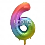 FOIL BALLOON 86CM LETTER RAINBOW - foil balloon 86cm letter rainbow - 5    - Leona Party and Home