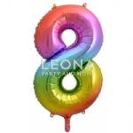 FOIL BALLOON 86CM LETTER RAINBOW - foil balloon 86cm letter rainbow - 6    - Leona Party and Home