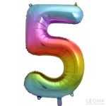 FOIL BALLOON 86CM LETTER RAINBOW - foil balloon 86cm letter rainbow - 10    - Leona Party and Home