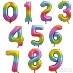 FOIL BALLOON 86CM LETTER RAINBOW - foil balloon 86cm letter rainbow - 7    - Leona Party and Home