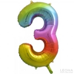 FOIL BALLOON 86CM LETTER RAINBOW - foil balloon 86cm letter rainbow - 7    - Leona Party and Home