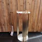 Gold Metal Plinth - gold metal plinth - 2    - Leona Party and Home